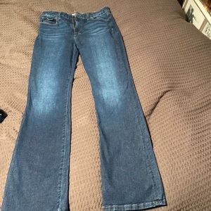 Dark blue, boot cut, mid rise, joes jeans, size 30
